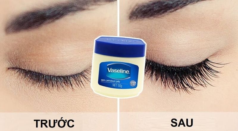 Những lợi ích khi dùng Vaseline dưỡng lông mi